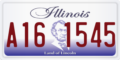 IL license plate A161545