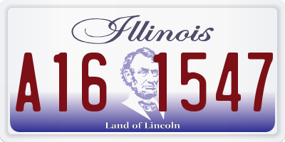 IL license plate A161547