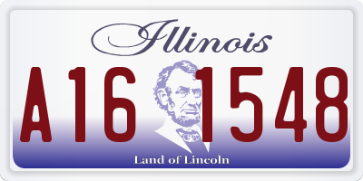 IL license plate A161548
