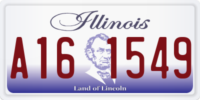 IL license plate A161549