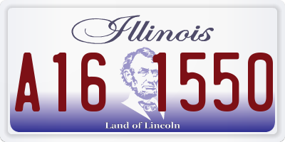 IL license plate A161550