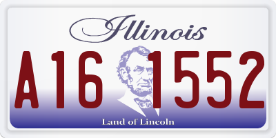 IL license plate A161552