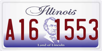IL license plate A161553