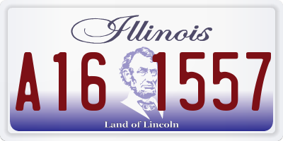 IL license plate A161557