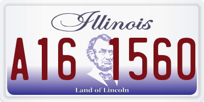 IL license plate A161560