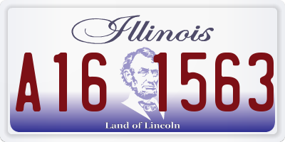 IL license plate A161563