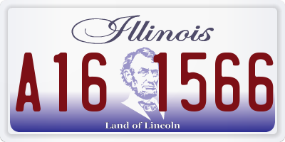 IL license plate A161566
