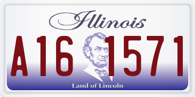 IL license plate A161571