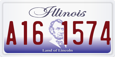 IL license plate A161574