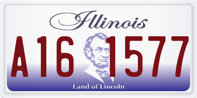 IL license plate A161577