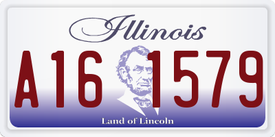 IL license plate A161579