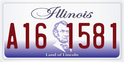 IL license plate A161581