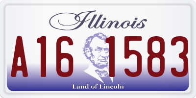 IL license plate A161583