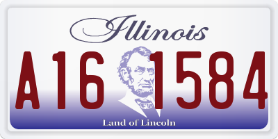 IL license plate A161584