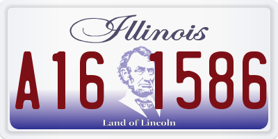 IL license plate A161586