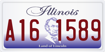 IL license plate A161589