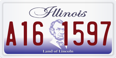 IL license plate A161597