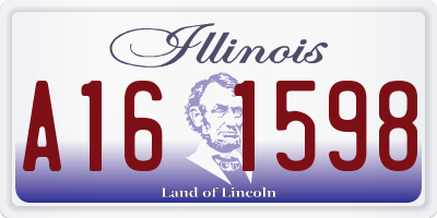 IL license plate A161598