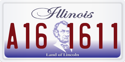 IL license plate A161611