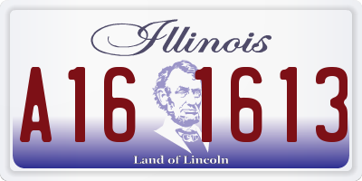 IL license plate A161613
