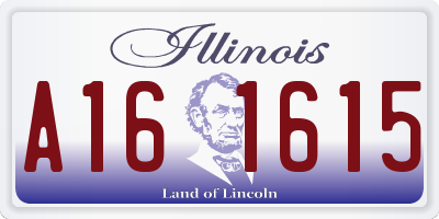 IL license plate A161615
