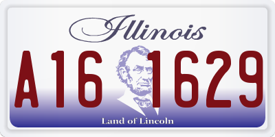 IL license plate A161629