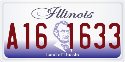 IL license plate A161633
