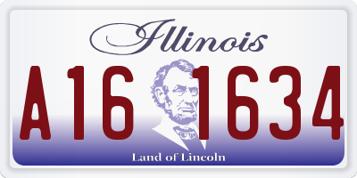 IL license plate A161634