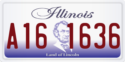 IL license plate A161636