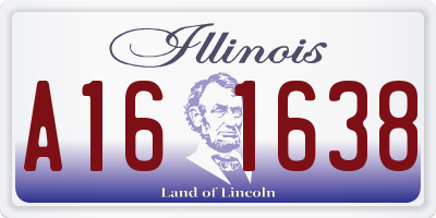 IL license plate A161638