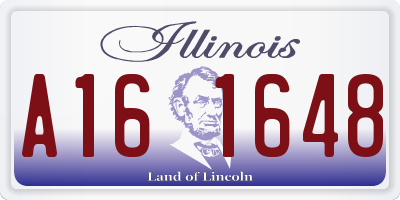 IL license plate A161648