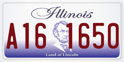 IL license plate A161650
