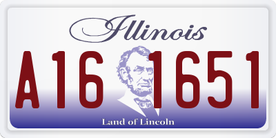 IL license plate A161651