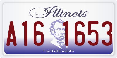 IL license plate A161653