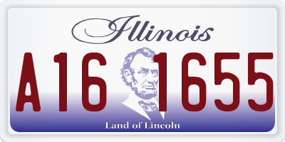 IL license plate A161655