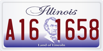 IL license plate A161658