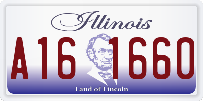 IL license plate A161660