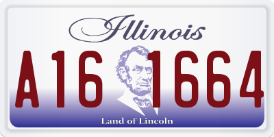 IL license plate A161664