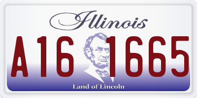 IL license plate A161665