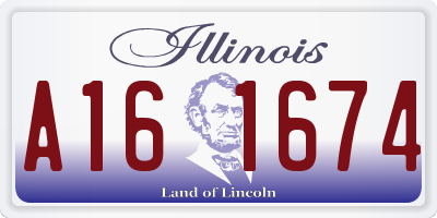 IL license plate A161674