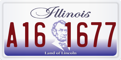 IL license plate A161677