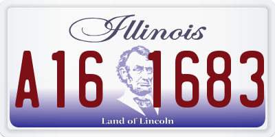 IL license plate A161683