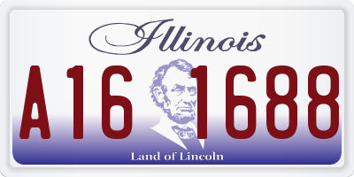 IL license plate A161688