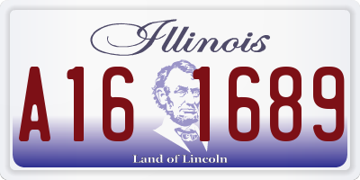 IL license plate A161689