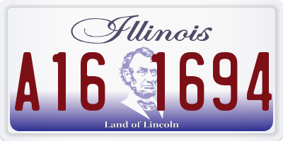 IL license plate A161694