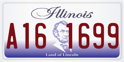 IL license plate A161699