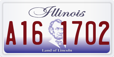 IL license plate A161702
