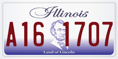 IL license plate A161707