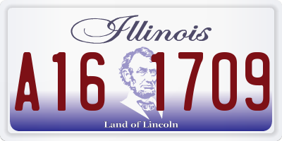 IL license plate A161709