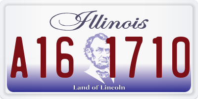IL license plate A161710